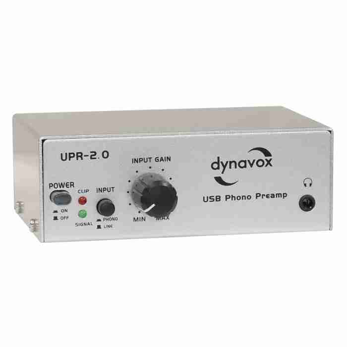 DYNAVOX UPR-2.0 USB Phono Preamp Silver