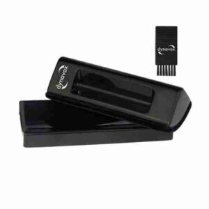 DYNAVOX Velvet Cleaning Puk + Nylon Brush (Black)